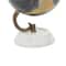 Modern Black Globe with Iron &#x26; Marble Base